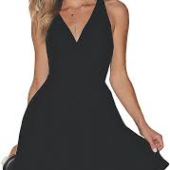 Lulu's Fit & Flare Hater Dress NWT - Picture 1 of 8